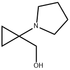 Cyclopropanemethanol, 1-(1-pyrrolidinyl)- (9CI) Structure