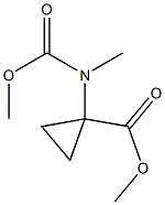 시클로프로판카르복실산,1-[(메톡시카르보닐)메틸아미노]-,메틸에스테르 구조식 이미지