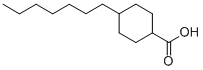 4-n-Heptylcyclohexanecarboxylicacid Structure