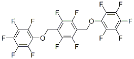 1,2,4,5-Tetrafluoro-3,6-bis[(pentafluorophenoxy)methyl]benzene Structure