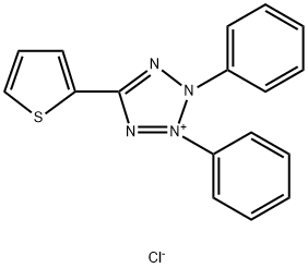 2,3-DIPHENYL-5-(2-THIENYL)TETRAZOLIUM CHLORIDE 구조식 이미지