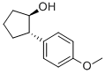 트랜스-2-(4-메톡시페닐)-사이클로펜탄올 구조식 이미지
