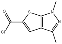 1,3-DIMETHYL-1H-THIENO[2,3-C]PYRAZOLE-5-CARBONYL CHLORIDE Structure