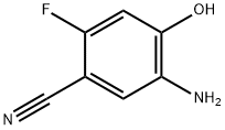 Benzonitrile, 5-amino-2-fluoro-4-hydroxy- (9CI) 구조식 이미지