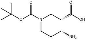 4-아미노-피페리딘-1,3-디카르복실산1-tert-부틸에스테르 구조식 이미지