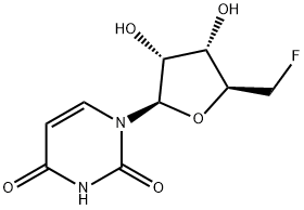 5'-Deoxy-5-fluorouridine Structure