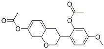 3-[2-(Acetyloxy)-4-methoxyphenyl]-3,4-dihydro-2H-1-benzopyran-7-ol acetate Structure