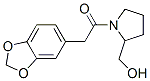 [1-(1,3-Benzodioxol-5-ylacetyl)-2-pyrrolidinyl]methanol Structure