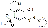 8-하이드록시-7-(2-티아졸릴아조)-5-퀴놀린술폰산 구조식 이미지
