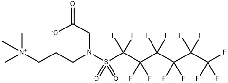 3-[(카르복시메틸)[(트리데카플루오로헥실)술포닐]아미노]프로필트리메틸암모늄히드록시드 구조식 이미지