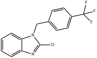 2-CHLORO-1-(4-TRIFLUOROMETHYL-BENZYL)-1H-BENZOIMIDAZOLE Structure