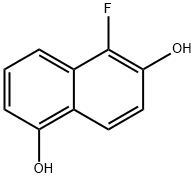 1,6-Naphthalenediol,  5-fluoro- Structure