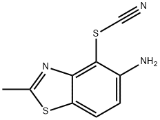 티오시안산,5-아미노-2-메틸-4-벤조티아졸릴에스테르(9Cl) 구조식 이미지