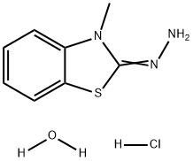 3-메틸-2-벤조티아졸리논히드라존염산염일수화물 구조식 이미지
