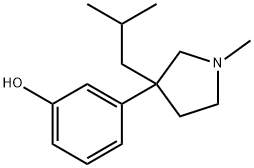 3-[1-Methyl-3-(2-methylpropyl)-3-pyrrolidinyl]phenol 구조식 이미지