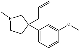 3-(3-Methoxyphenyl)-1-methyl-3-(2-propenyl)pyrrolidine 구조식 이미지