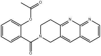 Pyrido[2,3-b][1,6]naphthyridine, 7-[2-(acetyloxy)benzoyl]-6,7,8,9-tetrahydro- (9CI) 구조식 이미지