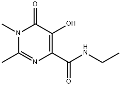 4-Pyrimidinecarboxamide, N-ethyl-1,6-dihydro-5-hydroxy-1,2-dimethyl-6-oxo- (9CI) Structure