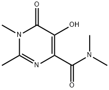 4-Pyrimidinecarboxamide, 1,6-dihydro-5-hydroxy-N,N,1,2-tetramethyl-6-oxo- (9CI) 구조식 이미지