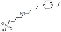 Thiosulfuric acid S-[3-[[4-(4-methoxyphenyl)butyl]amino]propyl] ester Structure