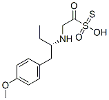 (2S)-N-(2-hydroxysulfonothioyloxyethyl)-1-(4-methoxyphenyl)butan-2-ami ne 구조식 이미지