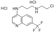 4-((3-((2-Chloroethyl)amino)propyl)amino)-7-trifluoromethylquinoline d ihydrochloride Structure