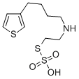 2-((4-(3-Thienyl)butyl)amino)ethanethiol, hydrogen sulfate (ester) Structure