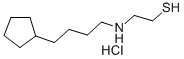 2-(4-cyclopentylbutylamino)ethanethiol hydrochloride Structure