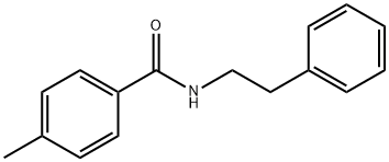 벤자미드,4-메틸-N-(2-페닐에틸)- 구조식 이미지