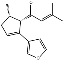 1-[(1S,5S)-2-(3-Furyl)-5-methyl-2-cyclopenten-1-yl]-3-methyl-2-buten-1-one Structure