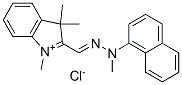 1,3,3-trimethyl-2-[(methyl-2-naphthylhydrazono)methyl]-3H-indolium chloride Structure