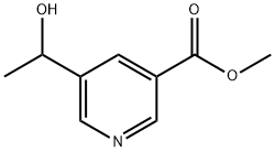 5-(1-Hydroxyethyl)-3-pyridinecarboxylic acid methyl ester Structure