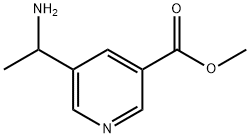 5-(1-Aminoethyl)3-pyridinecarboxylic acid methyl ester Structure