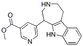 3-Pyridinecarboxylic acid, 5-(1,2,3,4,5,6-hexahydroazepino[4,5-b]indol -5-yl)-, methyl ester, (-)- Structure