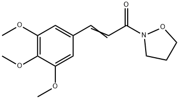 2-[1-Oxo-3-(3,4,5-trimethoxyphenyl)-2-propenyl]tetrahydroisoxazole Structure