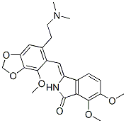 3-[[6-[2-(Dimethylamino)ethyl]-4-methoxy-1,3-benzodioxol-5-yl]methylene]-2,3-dihydro-6,7-dimethoxy-1H-isoindol-1-one Structure