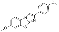 7-METHOXY-2-(4-METHOXYPHENYL)IMIDAZO[2,1-B]BENZOTHIAZOLE Structure
