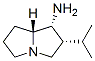 1H-Pyrrolizin-1-amine,hexahydro-2-(1-methylethyl)-,(1R,2R,7aR)-(9CI) 구조식 이미지