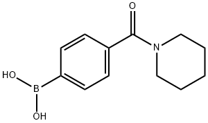 4-(PIPERIDINE-1-CARBONYL)PHENYLBORONIC ACID 구조식 이미지