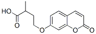 (-)-2-Methyl-4-[(2-oxo-2H-1-benzopyran-7-yl)oxy]butanoic acid 구조식 이미지