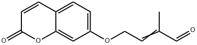 2-Methyl-4-[(2-oxo-2H-1-benzopyran-7-yl)oxy]-2-butenal 구조식 이미지