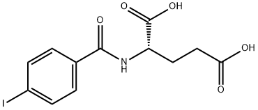 N-(4-요오도벤조일)-L-글루탐산 구조식 이미지