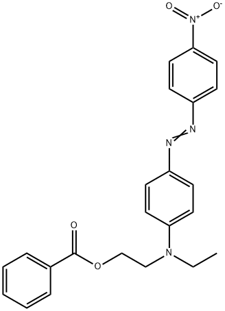 2-[에틸[4-[(4-니트로페닐)아조]페닐]아미노]에틸벤조에이트 구조식 이미지