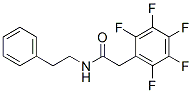 2,3,4,5,6-Pentafluoro-N-(2-phenylethyl)benzeneacetamide Structure