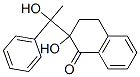 1(2H)-Naphthalenone,  3,4-dihydro-2-hydroxy-2-(1-hydroxy-1-phenylethyl)- 구조식 이미지