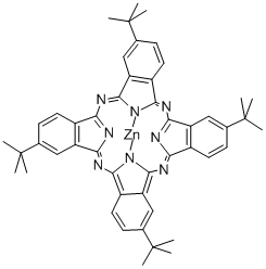 ZINC 2,9,16,23-TETRA-TERT-BUTYL-29 H,31 H-PHTHALOCYANINE Structure