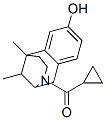 3-(cyclopropylcarbonyl)-1,2,3,4,5,6-hexahydro-6,11-dimethyl-2,6-methano-3-benzazocin-8-ol  Structure