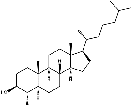 Cholestan-3-ol, 4-methyl-, (3beta,4alpha,5alpha)- 구조식 이미지