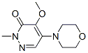 4-Methoxy-2-methyl-5-morpholino-3(2H)-pyridazinone Structure