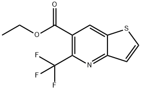 5-(트리플루오로메틸)티에노[3,2-B]피리딘-6-카르복실산,에틸에스테르 구조식 이미지
